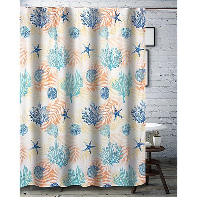 Greenland Home Fashions Montego Bath Shower Curtain - 72x72", Aqua