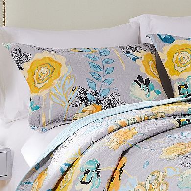 Fashion Watercolor Dream 100% Cotton Quilted Pillow Sham
