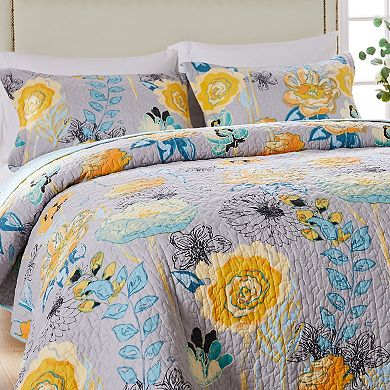 Fashion Watercolor Dream 100% Cotton Quilted Pillow Sham