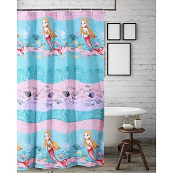 Mermaid Square Bath Shower Curtain