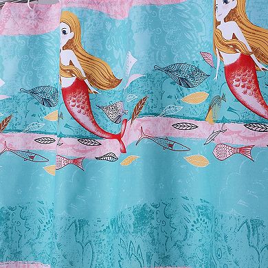 Mermaid Square Bath Shower Curtain