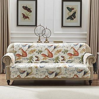 Barefoot Bungalow Willow Reversible Furniture Protector Slipcover - Sofa 127x77", Multi