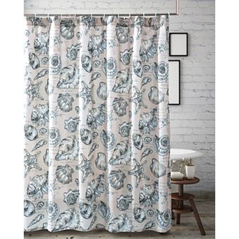 Barefoot Bungalow Cruz Shower Curtain - 72x72", Linen