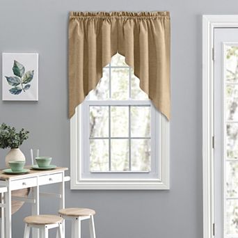 Lisa Solid Premium Color Tailored Curtain Valance