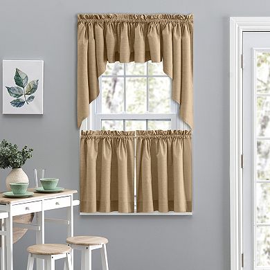 Lisa Solid Premium Color Tailored Curtain Valance