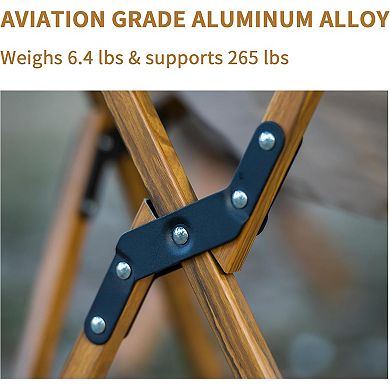 Naturehike Folding Camping Chair, Ultralight Aluminum Outdoor Camp Chair Collapsible Fishing Chair