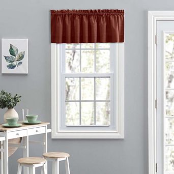 Lisa Solid Color Poly Cotton Stylish Curtain Tailored Valance