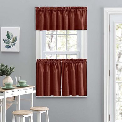 Lisa Solid Color Poly Cotton Stylish Curtain Tailored Valance