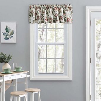 Madison Floral Printed Tailored Curtain Valance 1.5" Rod Pocket