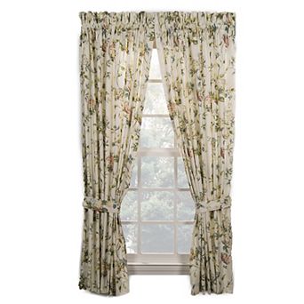 Abigail 100 Percent High Quality 2 pc Window Rod Pocket Curtain Panel Pairs