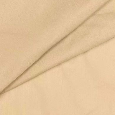 Stacey Solid Color Window 3" Rod Pocket High Quality Fabric Lined Swag Set