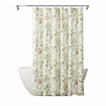 48% Cotton 52% Polyester Traditional Hydrangea Pattern Abigail Shower Curtain