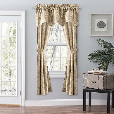 Lexington Leaf Printed Leaf Pattern Curtain Scallop Valance