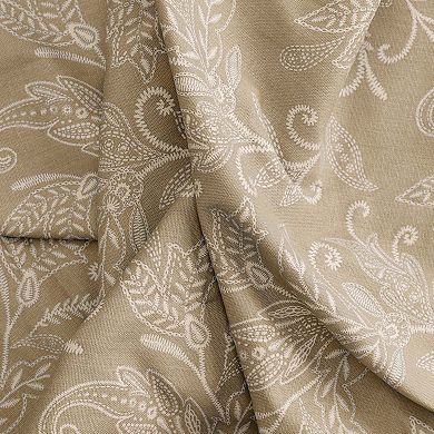 Lexington Leaf Printed Leaf Pattern Curtain Scallop Valance