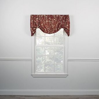 Meadow High Quality Room Darkening Solid Natural Color Lined Tie-Up Window Valance