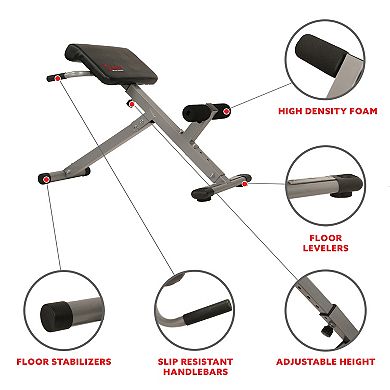 Sunny Health & Fitness 45 Degree Hyperextension Roman Chair