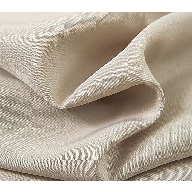 Gilbert Solid Single Grommet Curtain Panel Pair - 54x84", Taupe