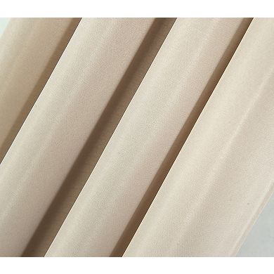 Gilbert Solid Single Grommet Curtain Panel Pair - 54x84", Taupe