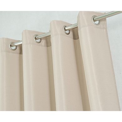 Gilbert Solid Single Grommet Curtain Panel Pair - 54x84", Taupe