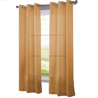 Wanda Box Voile Light Filtering One Grommet Curtain Panel
