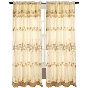 Alisa Macrame Rod Pocket Window Room Darkening Panel