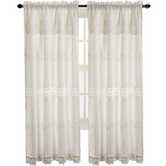Alisa Macrame Rod Pocket Window Room Darkening Panel