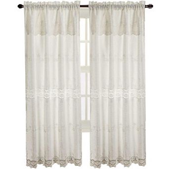 Alisa Macrame Rod Pocket Window Room Darkening Panel