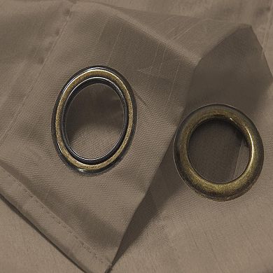 Nancy Faux Luxurious Silk Stylish Window Treatment Grommet Curtain Panel