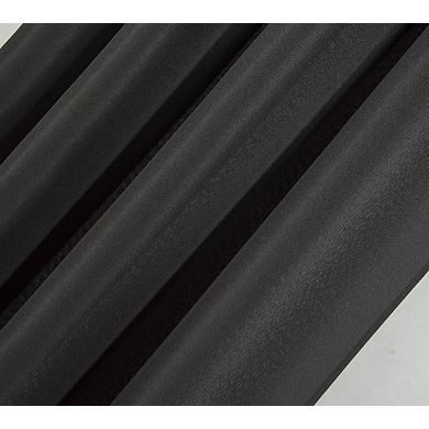 Gilbert Solid Single Grommet Curtain Panel Pair - 54x84", Black