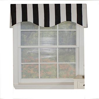 Cabana Stripe Design All Season High Quality Valance 3" Rod Pocket