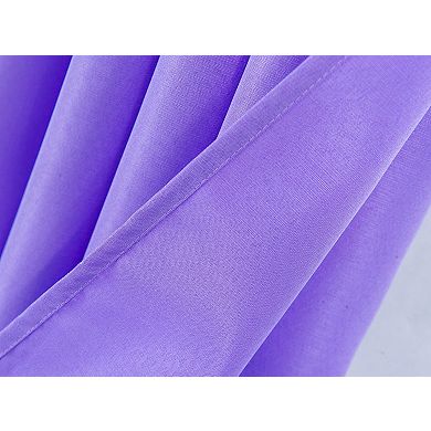 Olivia Gray Gilbert Solid Single Grommet Curtain Panel Pair - 54x84", Lilac