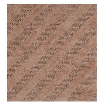 Unique Stripe Honeycomb Sculptured Bath Rug Prepared Soft Plush Cotton Super Soft The Touch