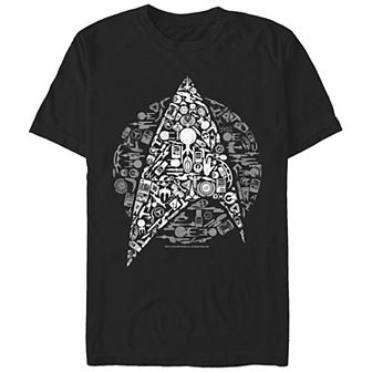 Big & Tall Star Trek Icons Logo Graphic Tee