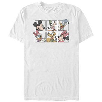 Disney's Mickey Mouse And Friends Profile Squares Big & Tall Graphic Tee