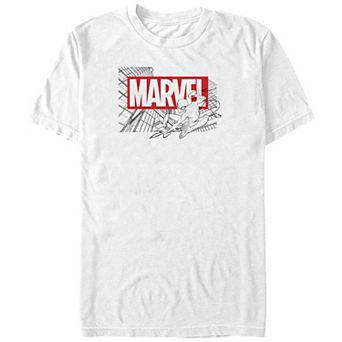 Big & Tall Marvel Spider-Man Marvel Logo Graphic Tee