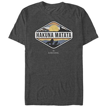 Disney's The Lion King Simba, Timon & Pumbaa Hakuna Matata Pride Rock Sunset Big & Tall Graphic Tee