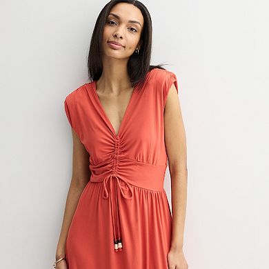 Women's Nine West Cinched Waist Midaxi Dress