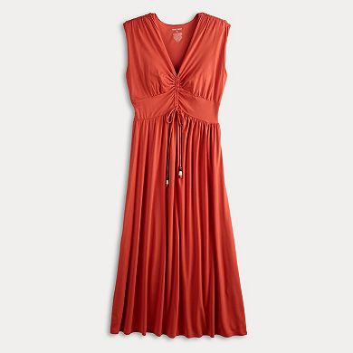 Women's Nine West Cinched Waist Midaxi Dress