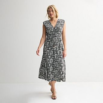 Women's Nine West Cinched Waist Midaxi Dress