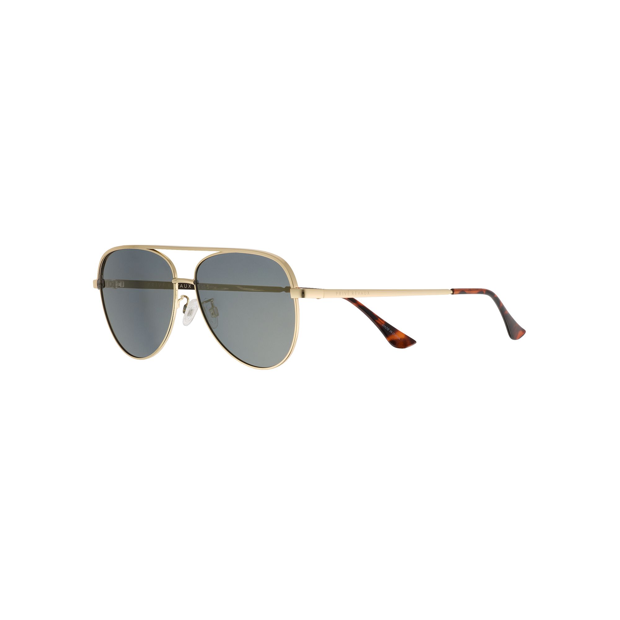 Womens PRIVE REVAUX Secret Life 60mm Mirror Aviator Sunglasses, Light Gold