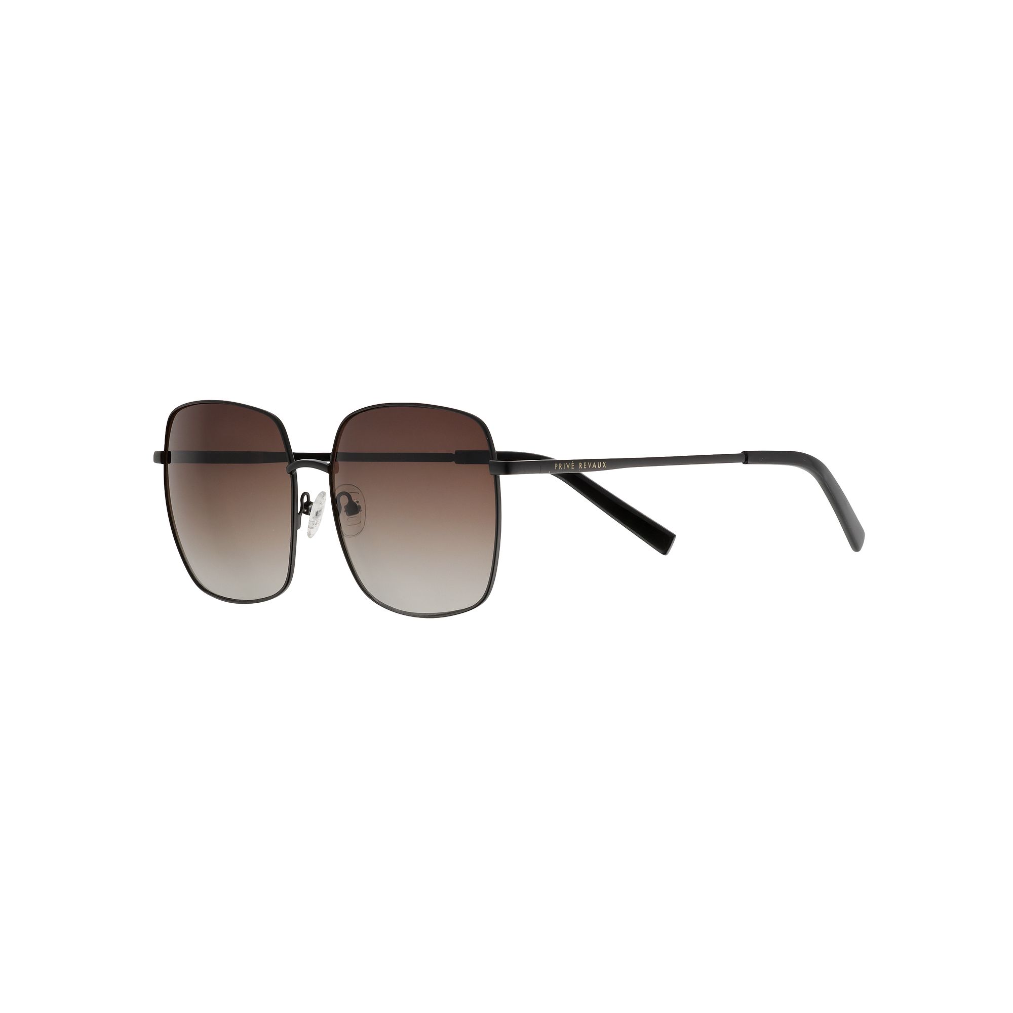 Womens Prive Revaux FYP 55mm Stylish Round Sunglasses, Black