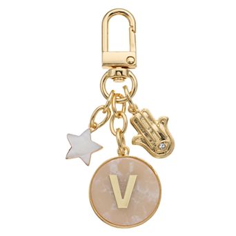 C&C California Initial, Star & Hamsa Charm Keychain