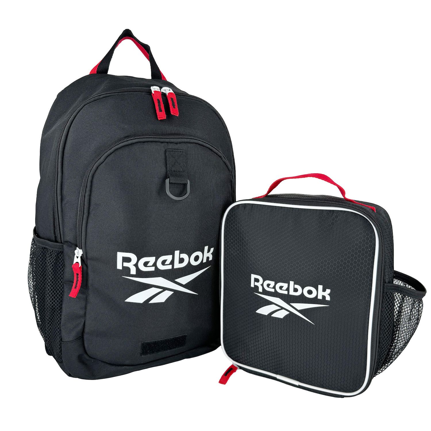 Reebok Backpack & Lunch Bag Logo Set - Black