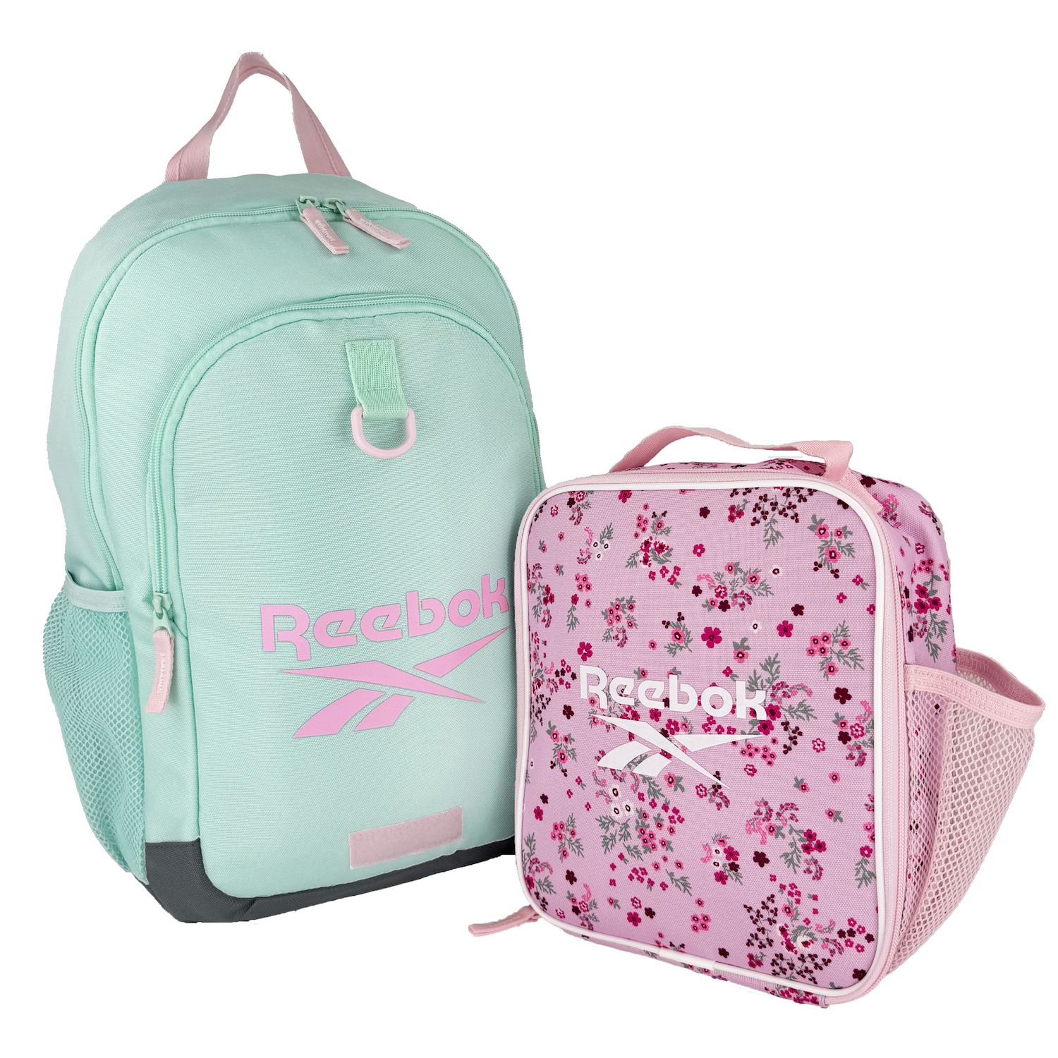 Reebok Backpack & Lunch Bag Logo Set - Glitch Aqua