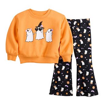 Baby & Toddler Jumping Beans® Boxy Crew Sweatshirt & Flare Pant Set