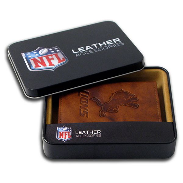 Detroit Lions Embossed Leather Trifold Wallet