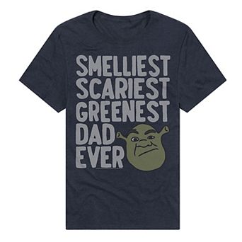 Men's Shrek Smelliest Scariest Greenest Dad Ever Graphic Tee