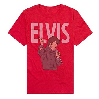 Men's Elvis Red Performance Graphic Tee