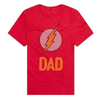 Men's Flash Dad Lightning Bolt Logo Graphic Tee