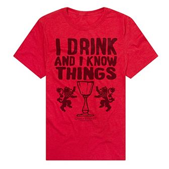 Men's Game of Thrones I Drink and I Know Things Graphic Tee